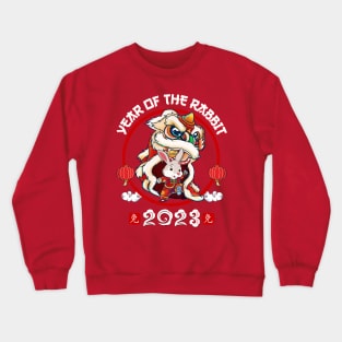 Year Of The Rabbit - Chinese New Year 2023 Lion Dance Zodiac Crewneck Sweatshirt